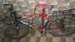 red and black cycle all good condition 10by10
