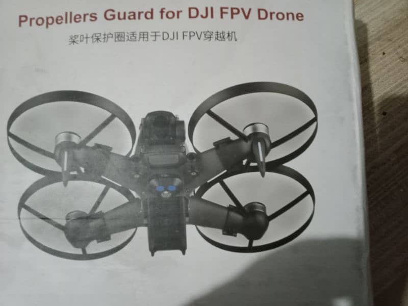 DJI FPV drone (Combo) with bag, extra propeller Guard and batteries 9