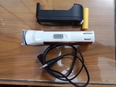 kemei beard and hair trimmer rechargeable battery