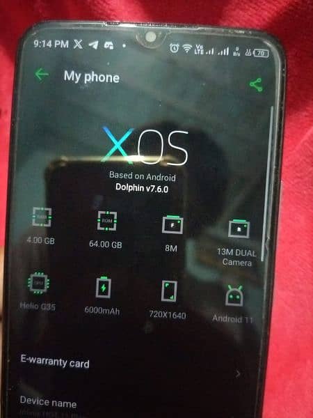 Infinix Hot 11 Play in 10/10 condition for sale with 24 hour+ battery 3