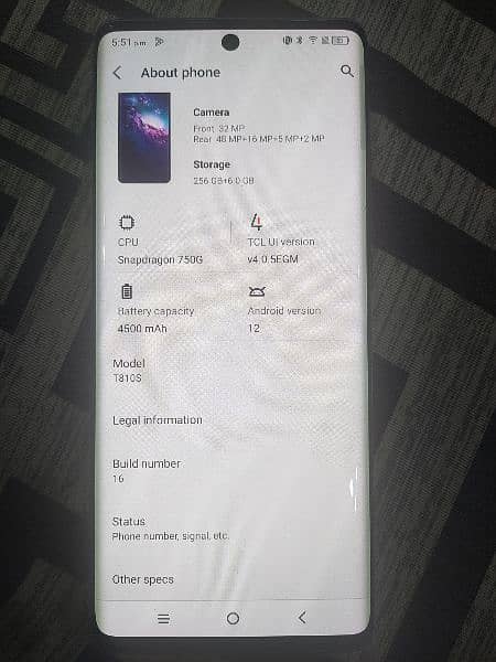 Tcl 20 pro gaming phone with box in mint condition Only back cracked 4