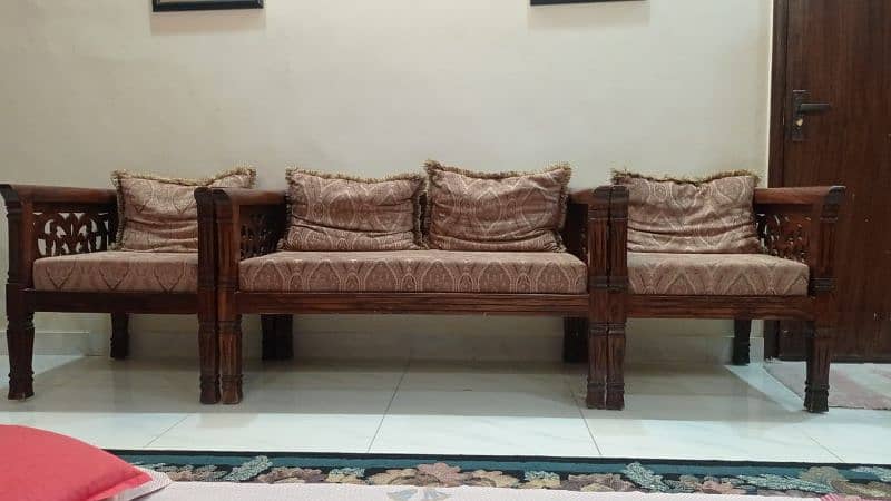 pure wooden sofa set 1