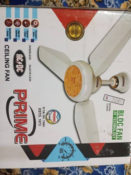 A/C and D/C New 3 ceiling fans 2024 model  box pack with remote 3
