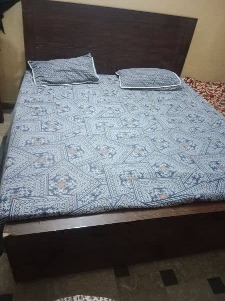 Double Bed with side table sale 0
