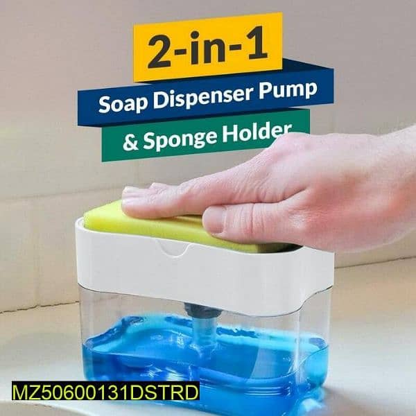 kitchen Soap dispenser and sponge caddy 1