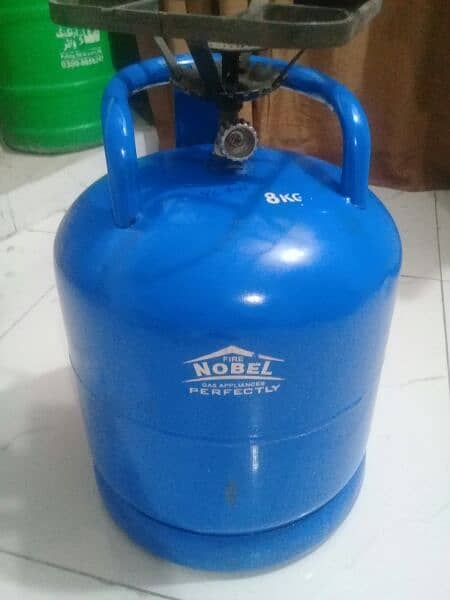 noble gas cyllinder 8kg with stove 1