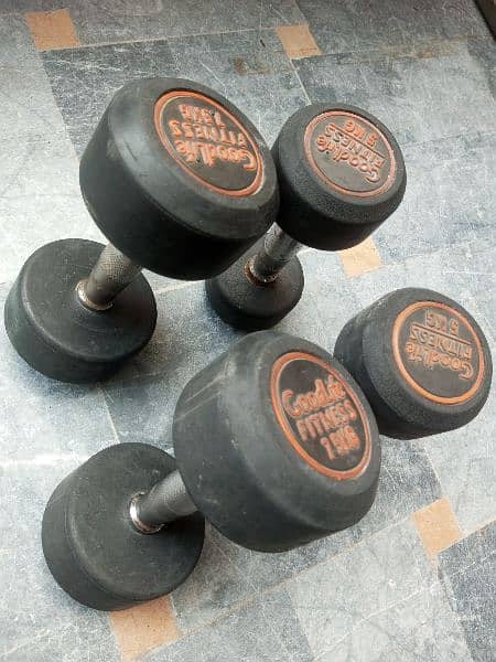 home gym samaan dumbbells baars bhench press plates 2