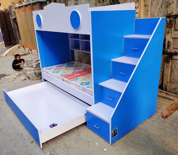 Bunker Bed / kids bed / baby bed / sliding bed / 3 in one bed / bunk 6