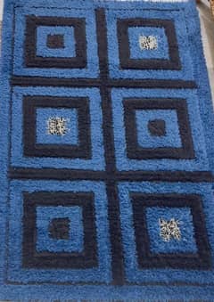 Dark blue Turkish rug 0