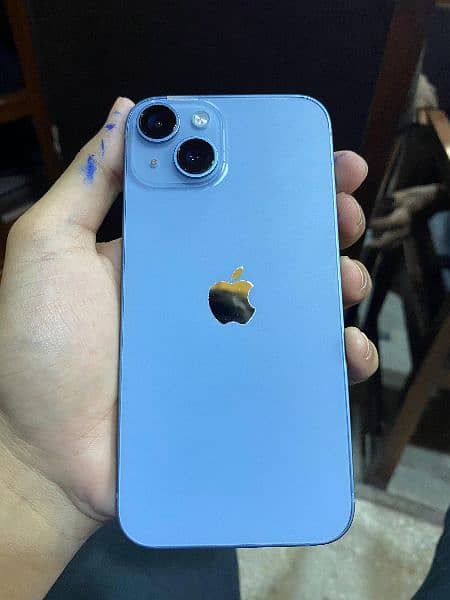 Iphone 14 256 gb with Box 100 health water pack Blue Color Only Sale 13