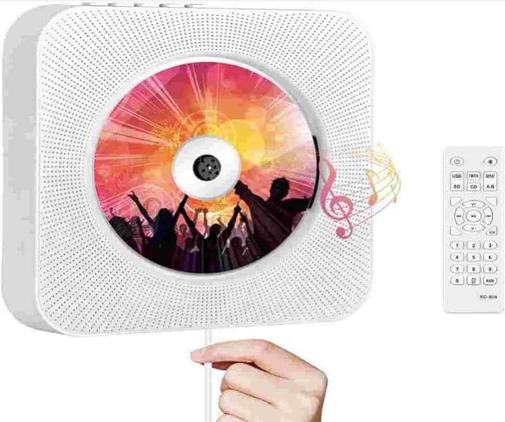 Wall Mountable Bluetooth speaker With CD Player, exclusive price. . . 1