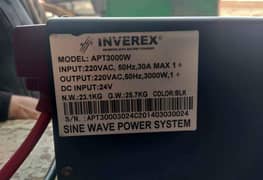 inverex pure sinewave 3000 watts ups
