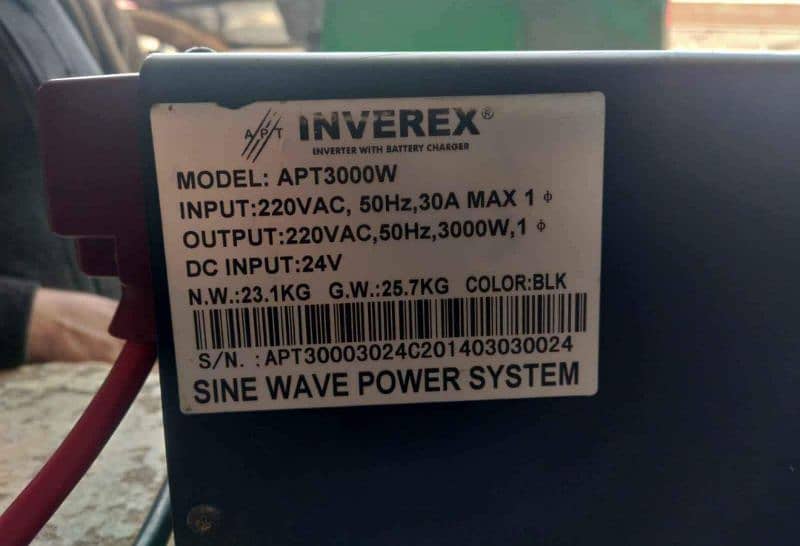 inverex pure sinewave 3000 watts ups 1