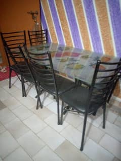 6 chairs dining table for sale
