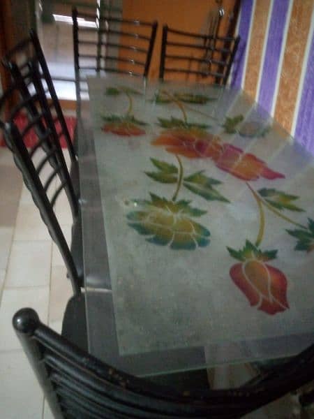6 chairs dining table for sale 1