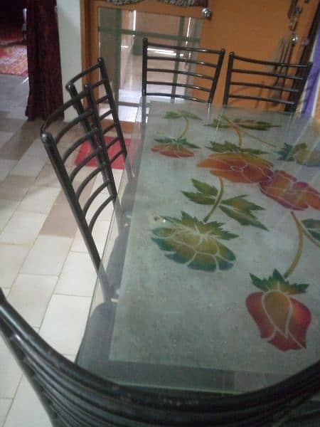 6 chairs dining table for sale 2