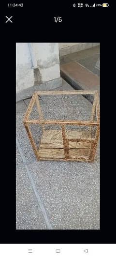 Wooden Cage Almost New 0