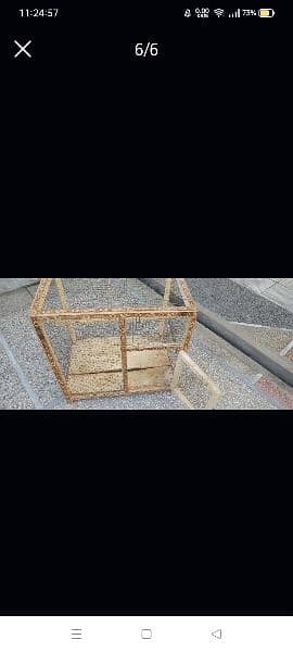 Wooden Cage Almost New 3