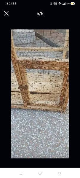 Wooden Cage Almost New 4