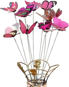 Decorative Garden Butterfly Stakes 10Pcs