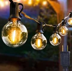 Outdoor String Lights 60FT Patio Lights with 30+2 G40 C457