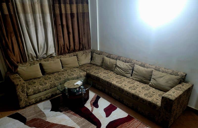 9 Seater Custom-made L-shaped Sofa Set (Excellent Condition) 2