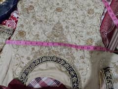 valima maxi and dupatta only 1 time used for 2 hours
