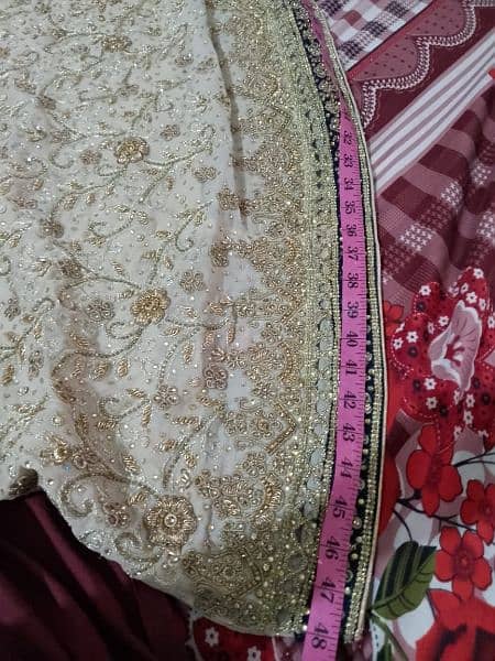 valima maxi and dupatta only 1 time used for 2 hours 2