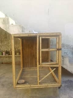 wooden cage