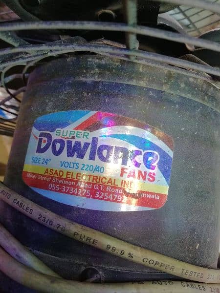 Dowlance fan pure copper winding. 1
