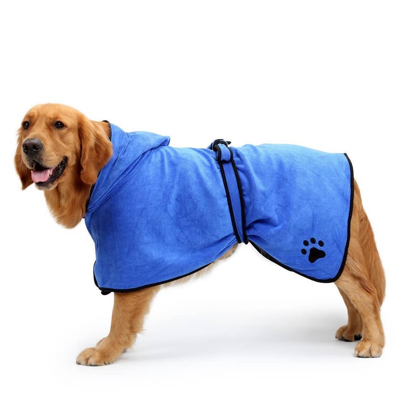 Dog Bathrobe Soft Super Absorbent Luxuriously 100% Microfiber C146 2