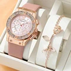 Luxury Women Watch & Bracelet 0