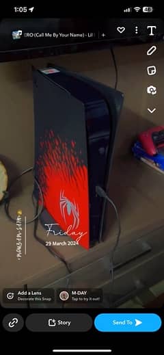 ps5 Spider-Man edition no scratch on side plates 0