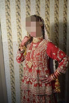 Chery Red Colour lehnga for sale