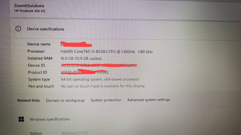 Hp ProBook Core i5  8Th Generation Laptop 1