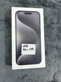 Apple iPhone 15 Pro 256gb black color box pack