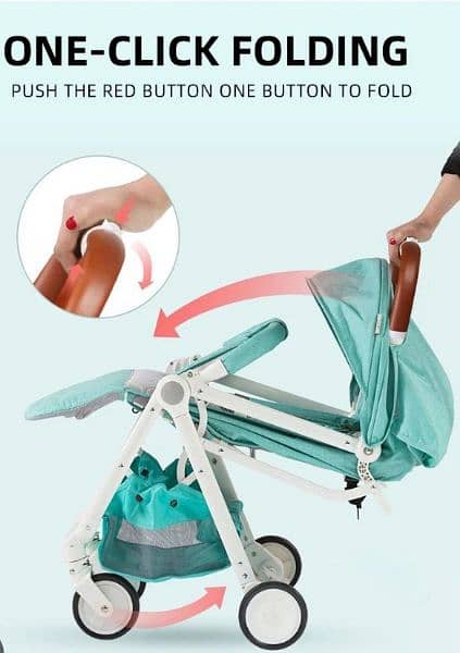 Travel friendly imported baby stroller pram best for new born  gift 4