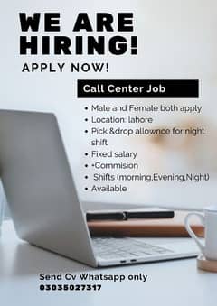 PART TIME CALL CENTER JOB IN LAHORE
