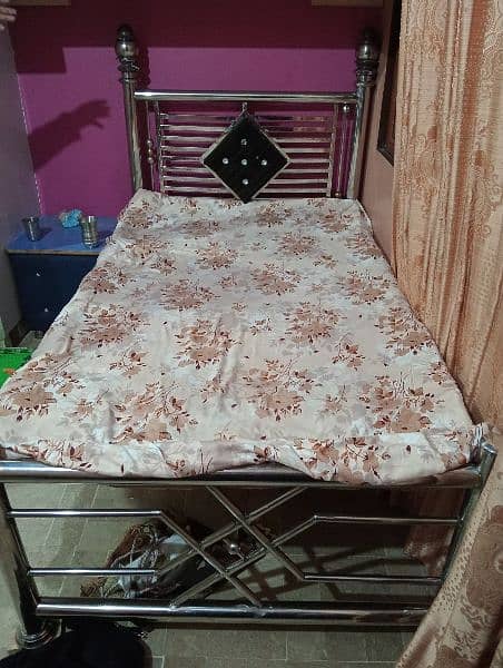 steel and iron single new bed contact number 03152516825 0