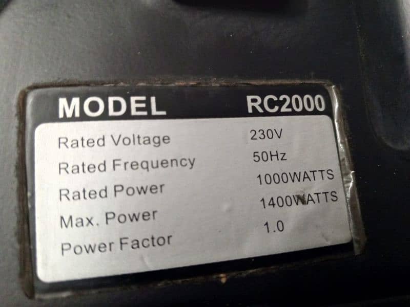 Rockman generator 1.5 KVA for sale 4
