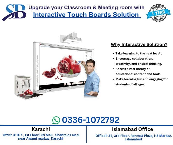Brand new Interactive boards available for sale 0