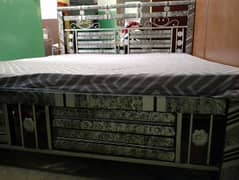 King Bed with Mattress Exlant condition. Urgent sale