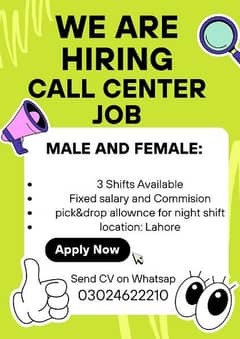 all center urdu punjabi English staff Required