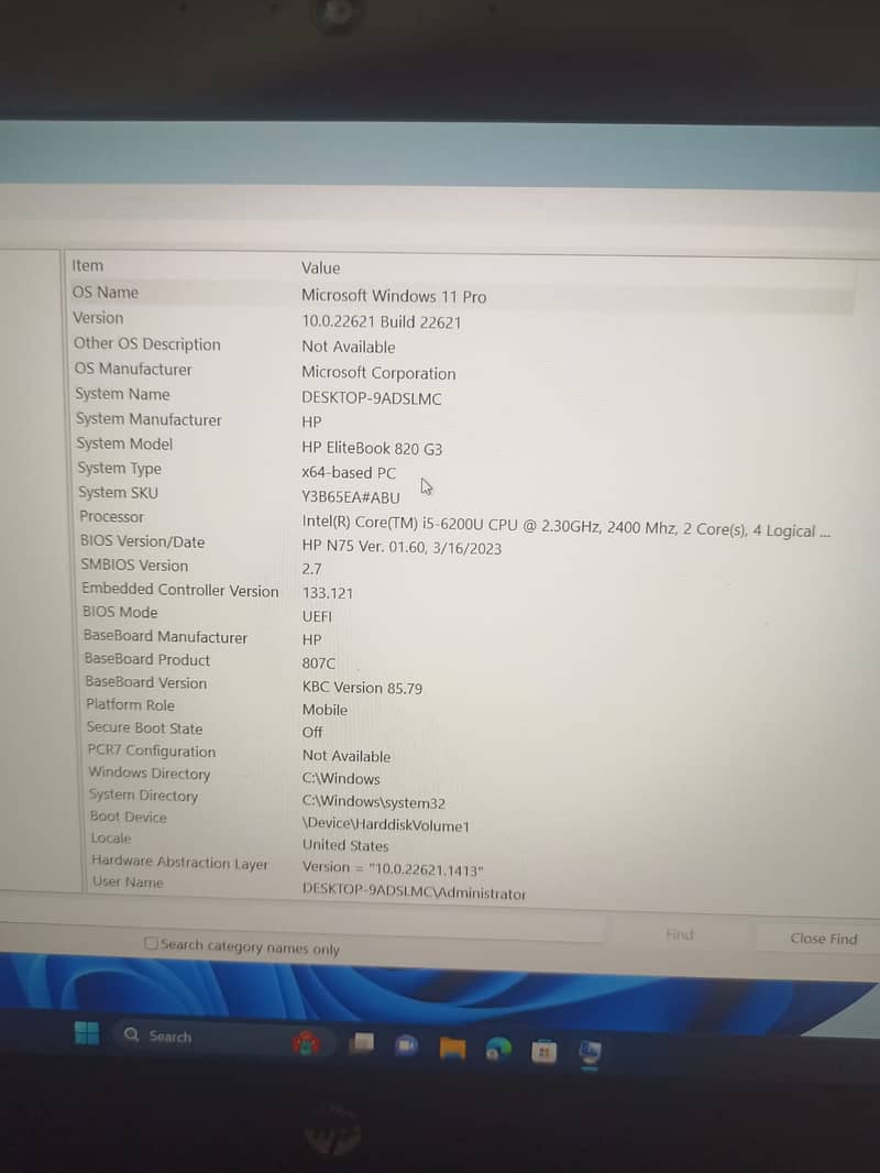 Hp 820 G-3,core i5 6th generation,elitebook, 1