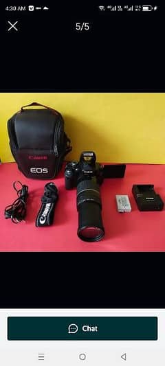 DSLR 600D camera 10/8 condition and full working 75-300 lens