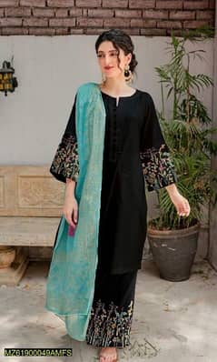 unstitched embroidered suit