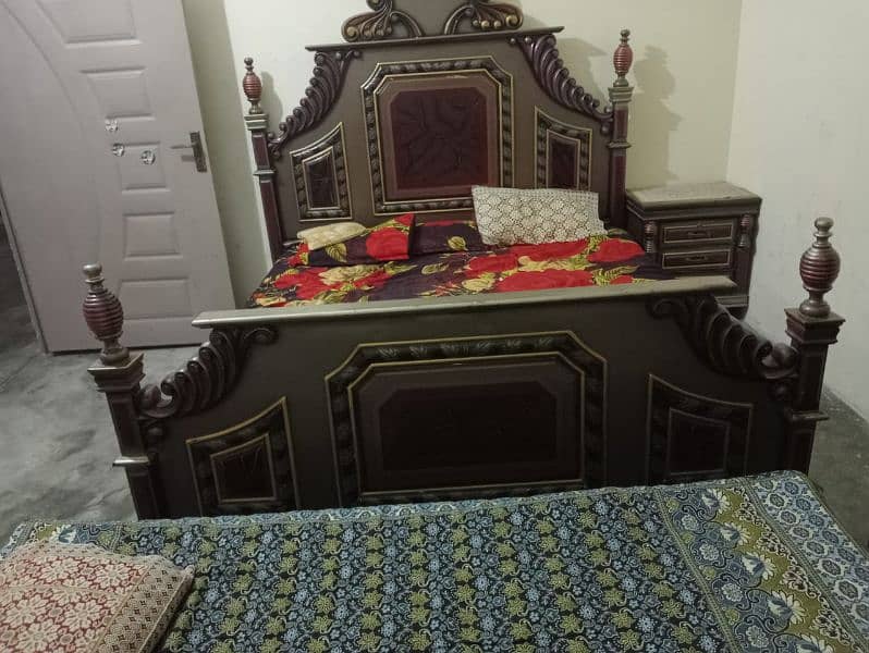 bed ,side table 2, dressing table ,showcase for sell 3
