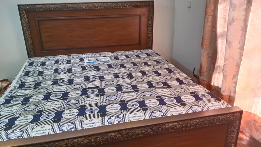 King Size Bed with Mattress for Sale 1