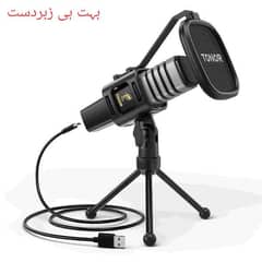 TONOR TC30 USB Microphone, Condenser Computer PC Mic with Tripod Stand