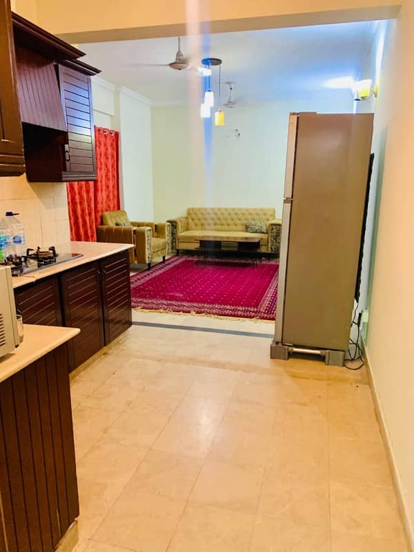 F-11 Markaz 1 Bedroom with Attached Bathroom Tv Lounge Kitchen Car Parking Apartment Available For Sale Investor Price 5